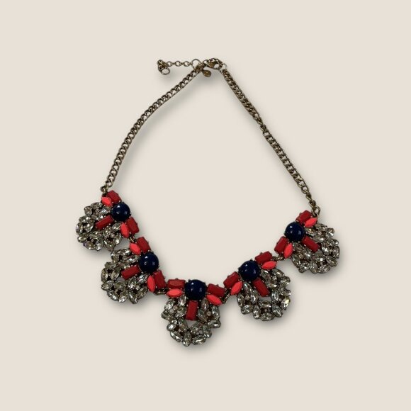 J.Crew Jewelry Lot 10 Pieces Swarovski Rhinestone Statement Necklaces Earrings & - Picture 12 of 16